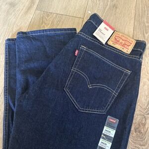 Levi's 514 Regular Fit Zip Fly‎ Straight Leg Denim Jeans 36X30 Men's Dark Blue